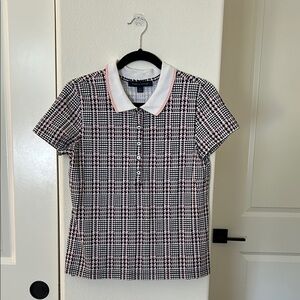 Tommy Hilfiger Black and White Polo Classic Checkered Design